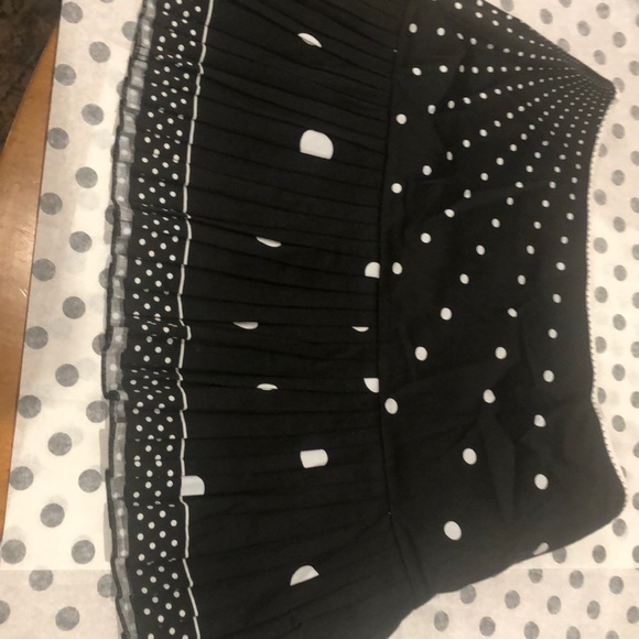 Elie Tahari black with white polka dot mini skirt - Picture 4 of 5